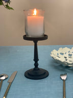 Matte Black Pillar Candle Holder
