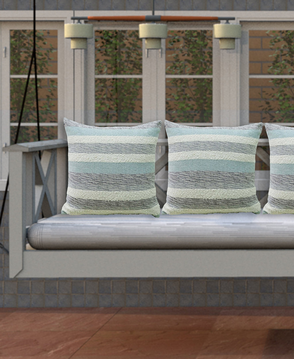 Handwoven Dobby Stripe Pillow
