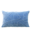 Velvet Embroidered Lumbar Pillow