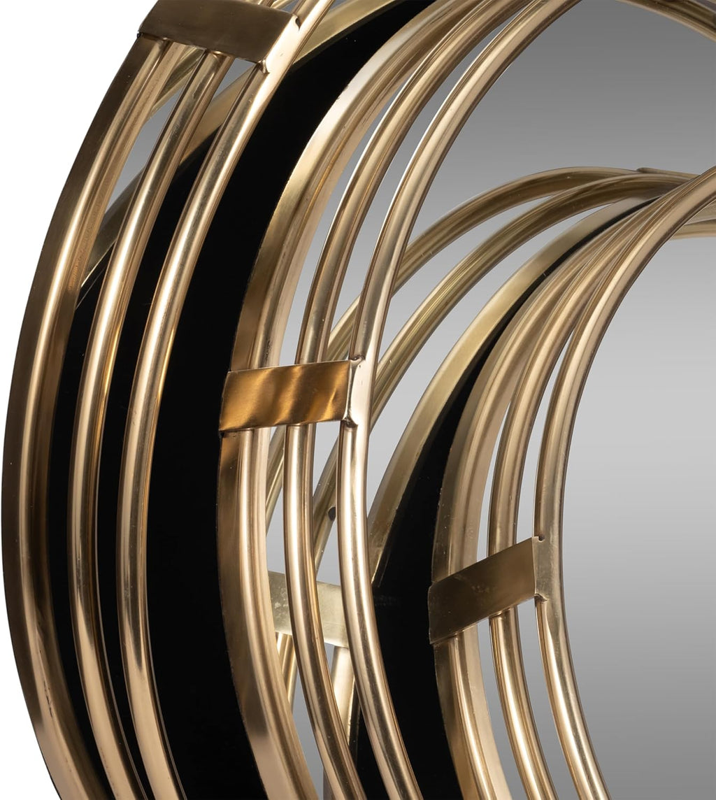 Gold Mirrored Trays — Set of 3