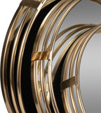 Gold Mirrored Trays — Set of 3