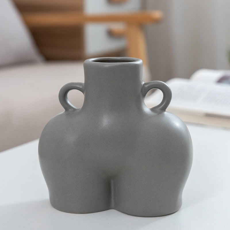 Sculpted Silhouette Decorative Vase