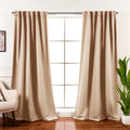 Beige Thermal Blackout Curtains — Set of 2