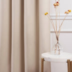 Beige Thermal Blackout Curtains — Set of 2