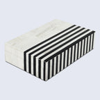 Black & White Inlay Decorative Storage Box