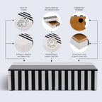 Black & White Inlay Decorative Storage Box