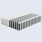 Black & White Inlay Decorative Storage Box