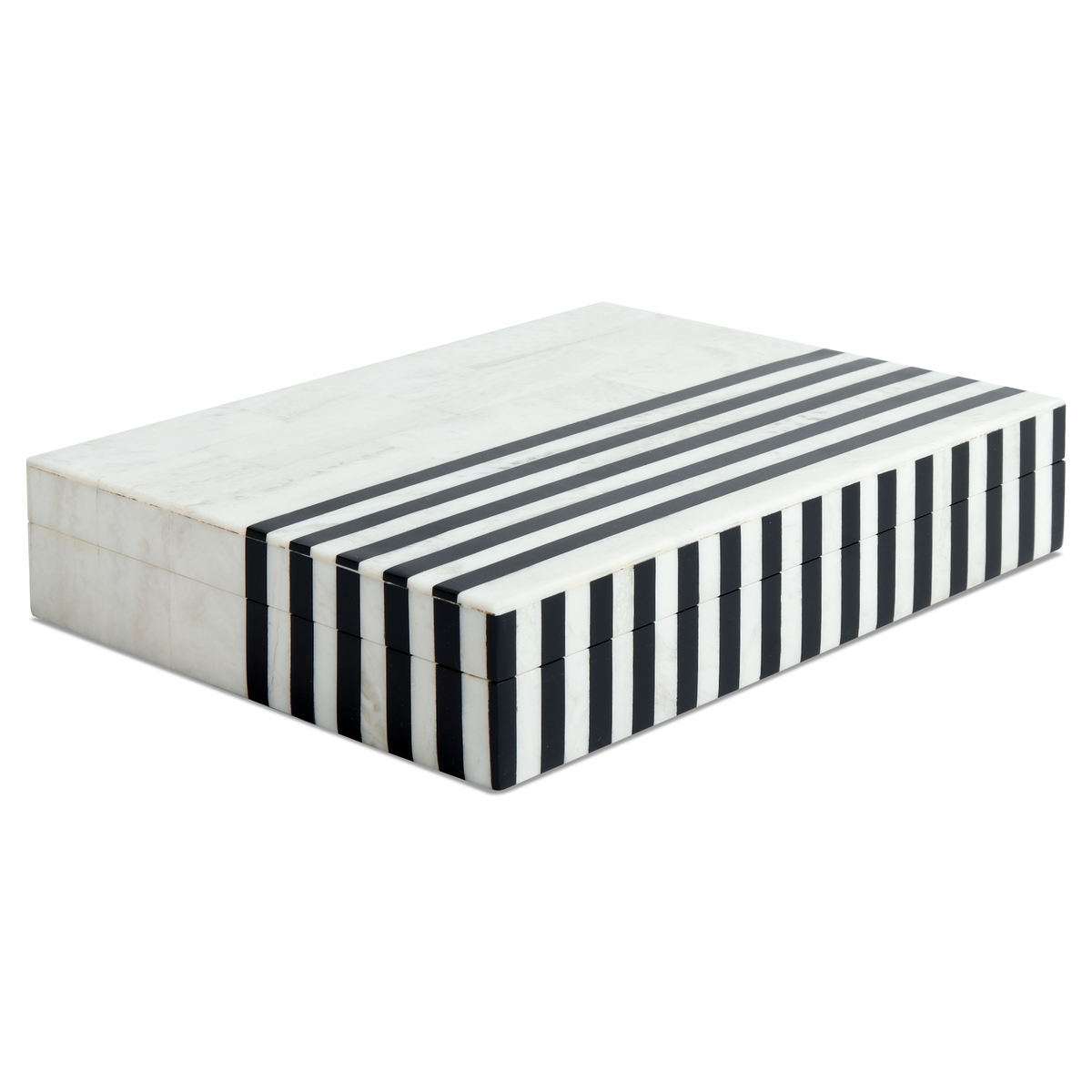 Black & White Inlay Decorative Storage Box