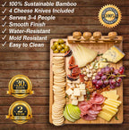 Bamboo Charcuterie Board & Knife Set