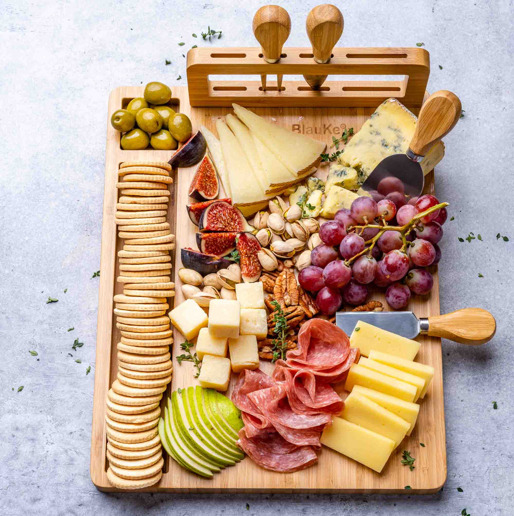 Bamboo Charcuterie Board & Knife Set