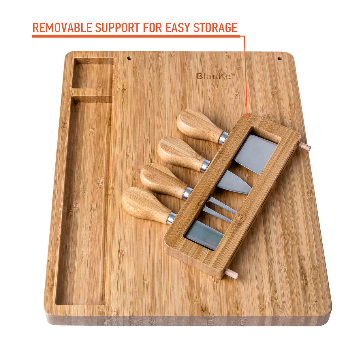 Bamboo Charcuterie Board & Knife Set