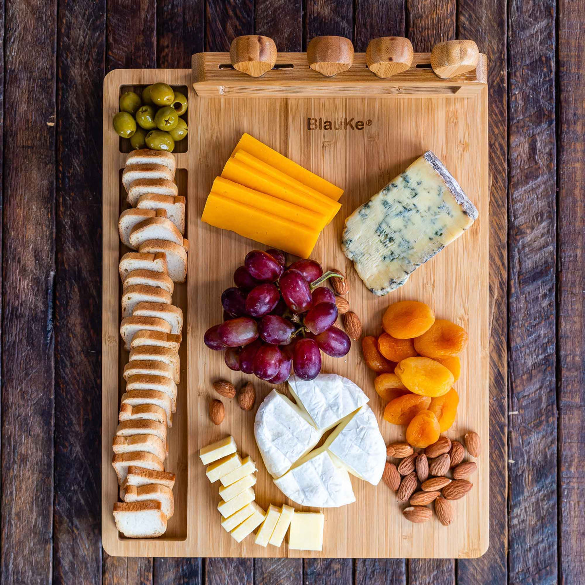 Bamboo Charcuterie Board & Knife Set