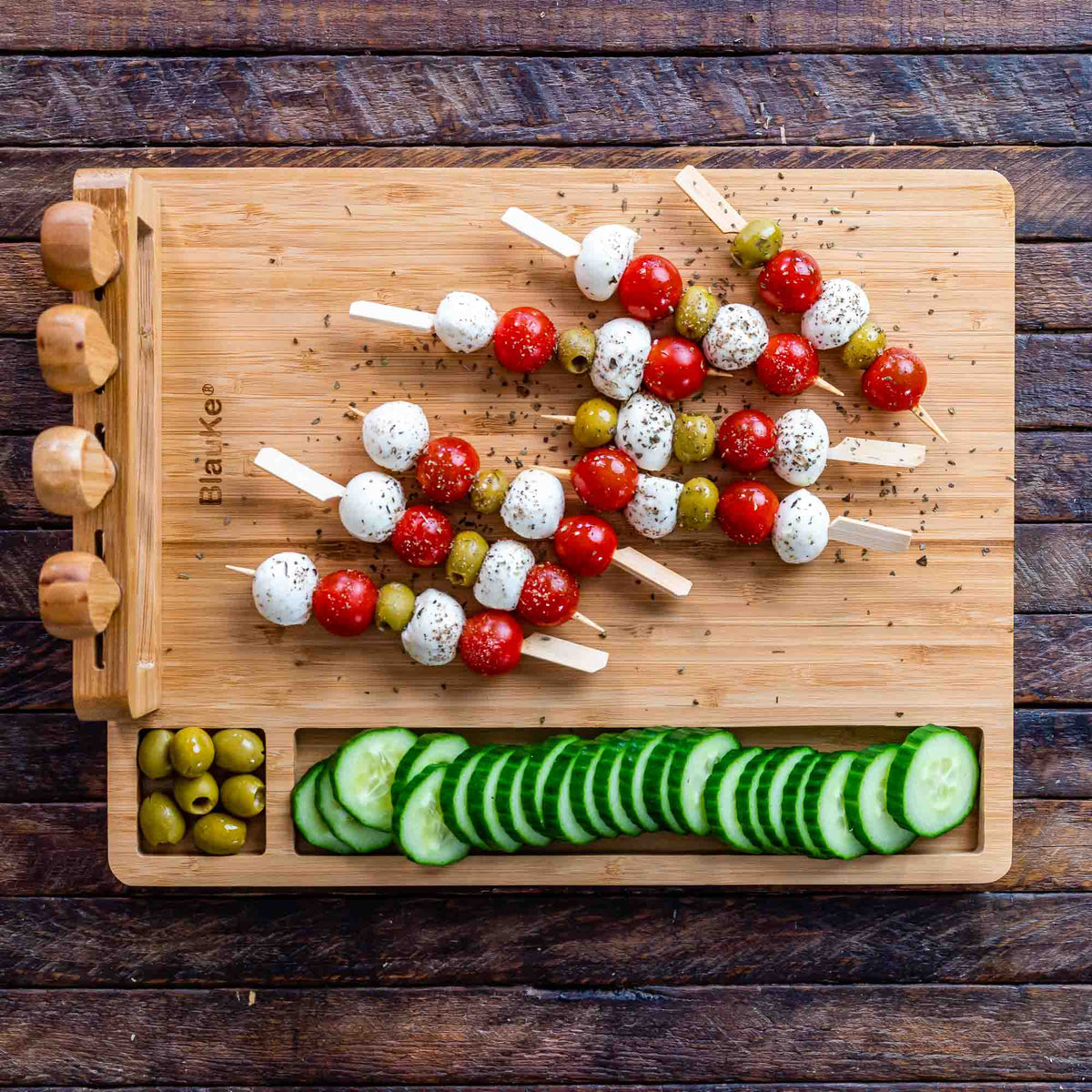 Bamboo Charcuterie Board & Knife Set