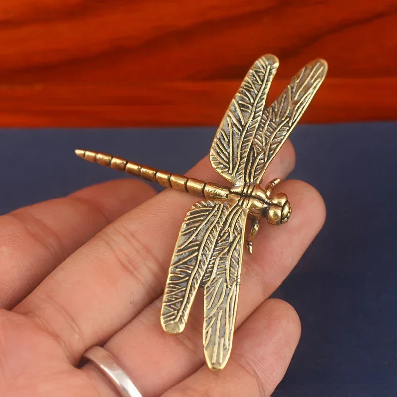 Brass Dragonfly Tabletop Accent
