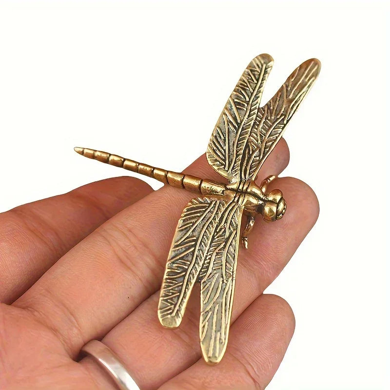 Brass Dragonfly Tabletop Accent