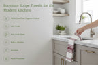 Everyday Striped Cotton Kitchen Towels — Set of 6