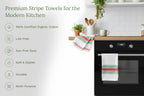 Everyday Striped Cotton Kitchen Towels — Set of 6
