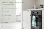 Everyday Striped Cotton Kitchen Towels — Set of 6