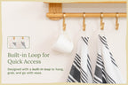 Everyday Striped Cotton Kitchen Towels — Set of 6