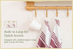 Everyday Striped Cotton Kitchen Towels — Set of 6