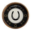 Equestrian Horseshoe Round Tray