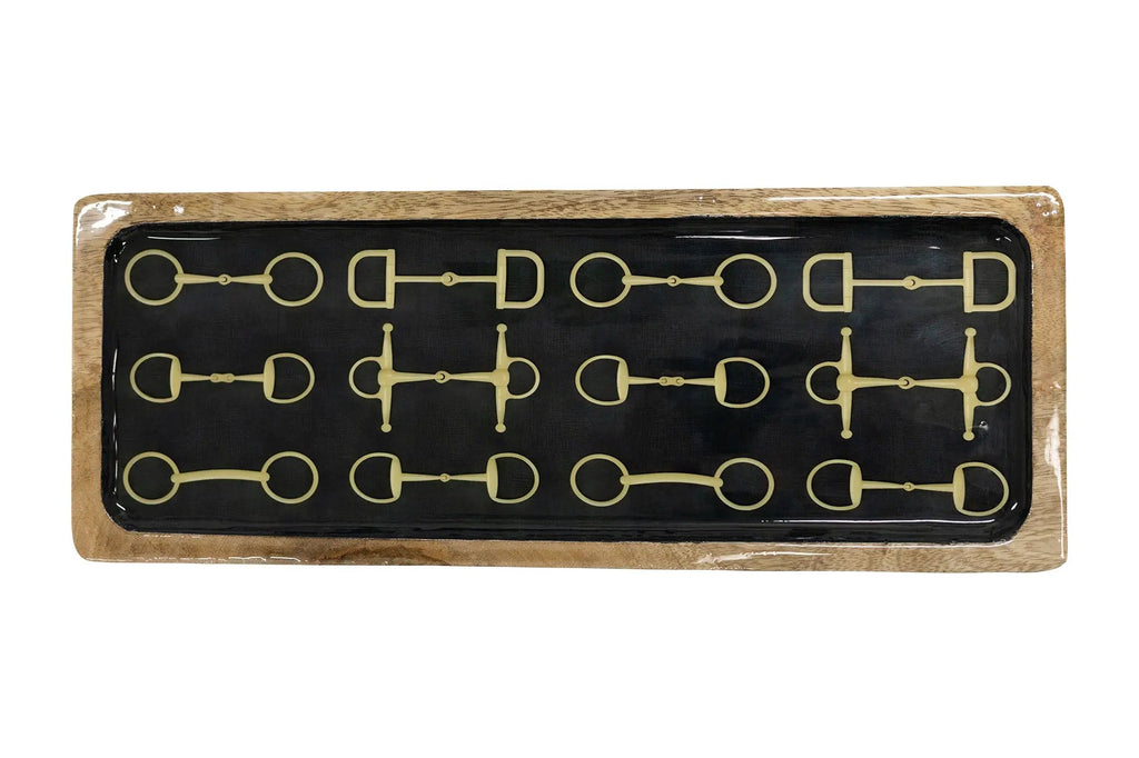Equestrian Snaffle Serving Tray