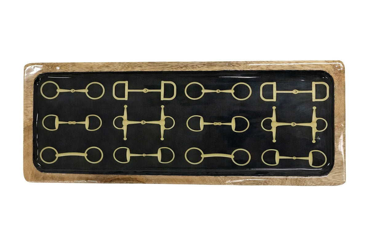 Equestrian Snaffle Serving Tray
