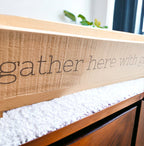Gather Rustic Wooden Centerpiece Tray — 20 × 12 in.