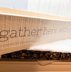 Gather Rustic Wooden Centerpiece Tray — 20 × 12 in.
