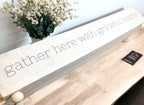 Gather Rustic Wooden Centerpiece Tray — 20 × 12 in.