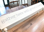 Gather Rustic Wooden Centerpiece Tray — 20 × 12 in.