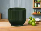 Fluted Indoor Planter with Drainage