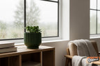 Fluted Indoor Planter with Drainage