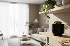 Fluted Indoor Planter with Drainage