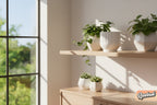 Fluted Indoor Planter with Drainage