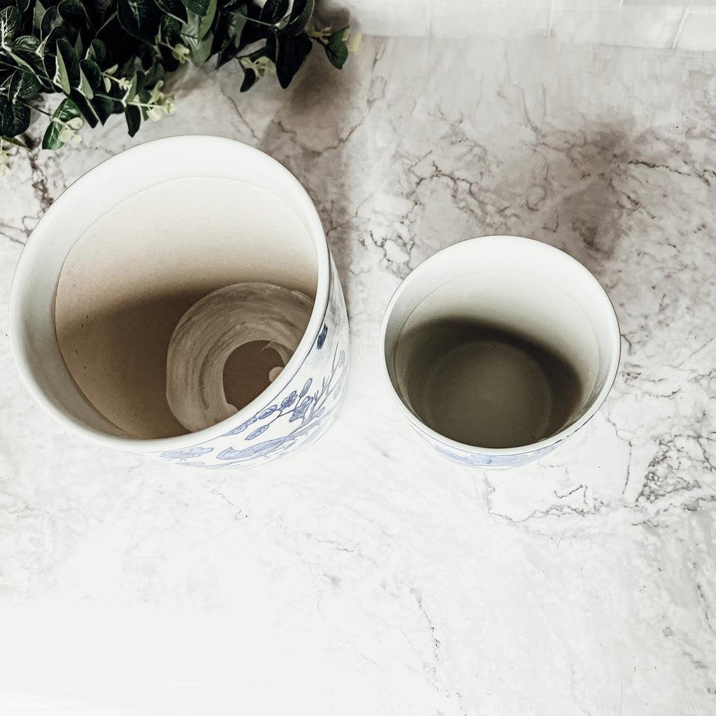Blue & White Chinoiserie Porcelain Vase
