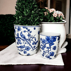 Blue & White Chinoiserie Porcelain Vase