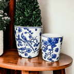Blue & White Chinoiserie Porcelain Vase