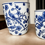 Blue & White Chinoiserie Porcelain Vase