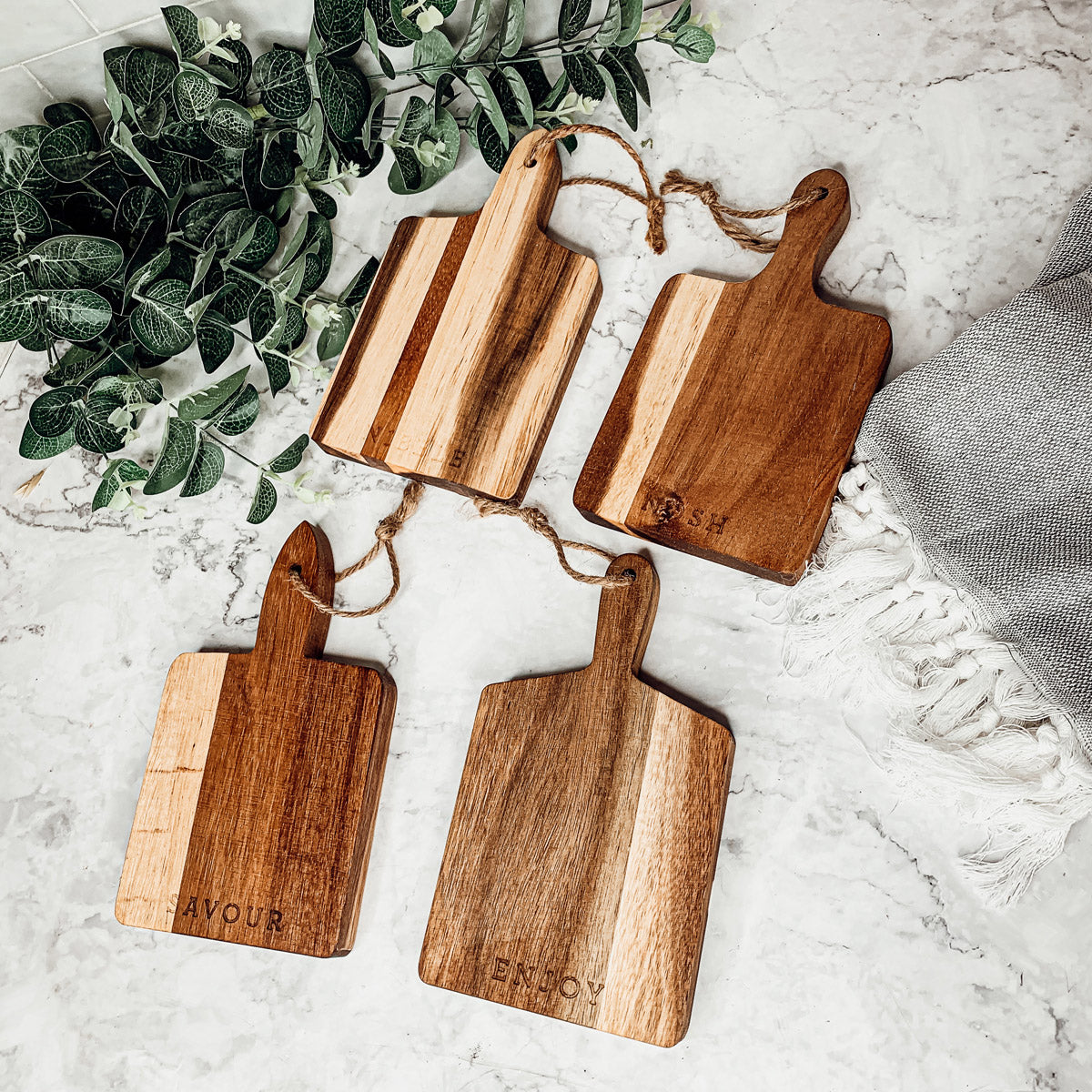 Mini Acacia Charcuterie Boards — Singles or Set of 4 — product view 9