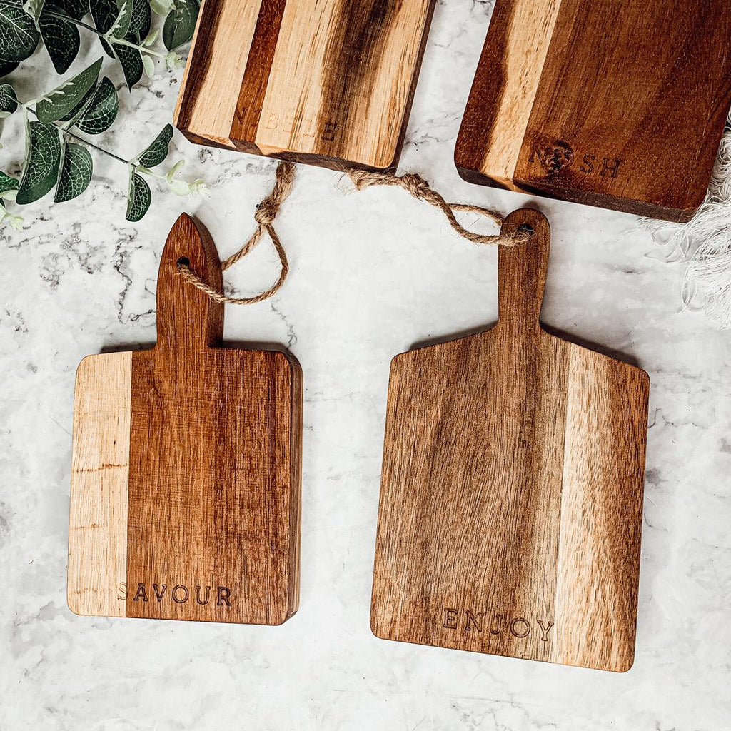 Mini Acacia Charcuterie Boards — Singles or Set of 4 — product view 15