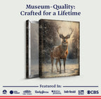 Vintage Winter Deer Canvas
