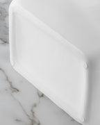 Sculptural Ceramic Handbag Vase — White
