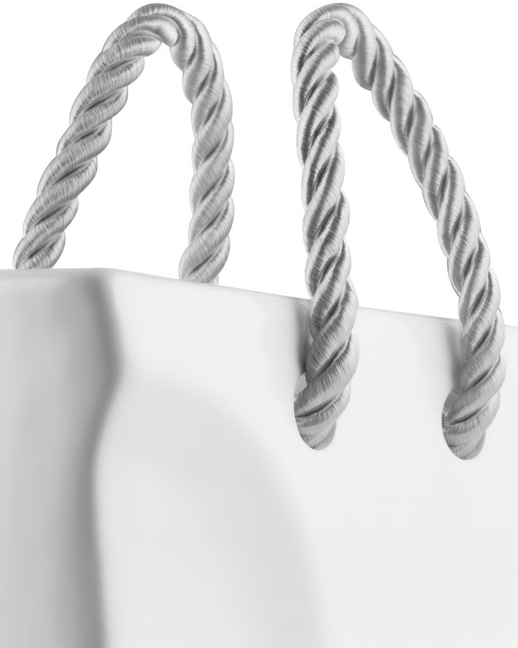 Sculptural Ceramic Handbag Vase — White