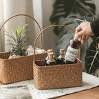 Natural Woven Carry Basket
