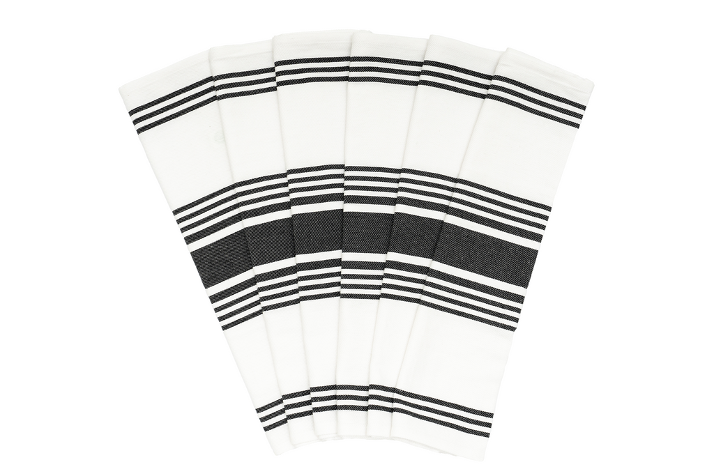 Everyday Striped Cotton Kitchen Towels Set of 6