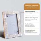 White Mother-of-Pearl Inlay Frame