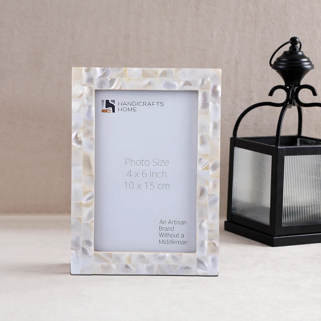 White Mother-of-Pearl Inlay Frame
