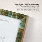 Verdigris Bone Inlay Picture Frame