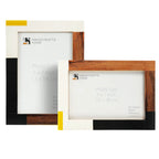 Warm Oak Modern Picture Frames — Set of 2